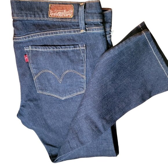 Levi’s Capital E Skimmer Low Skinny Jeans size 32 dark wash - Picture 11 of 11